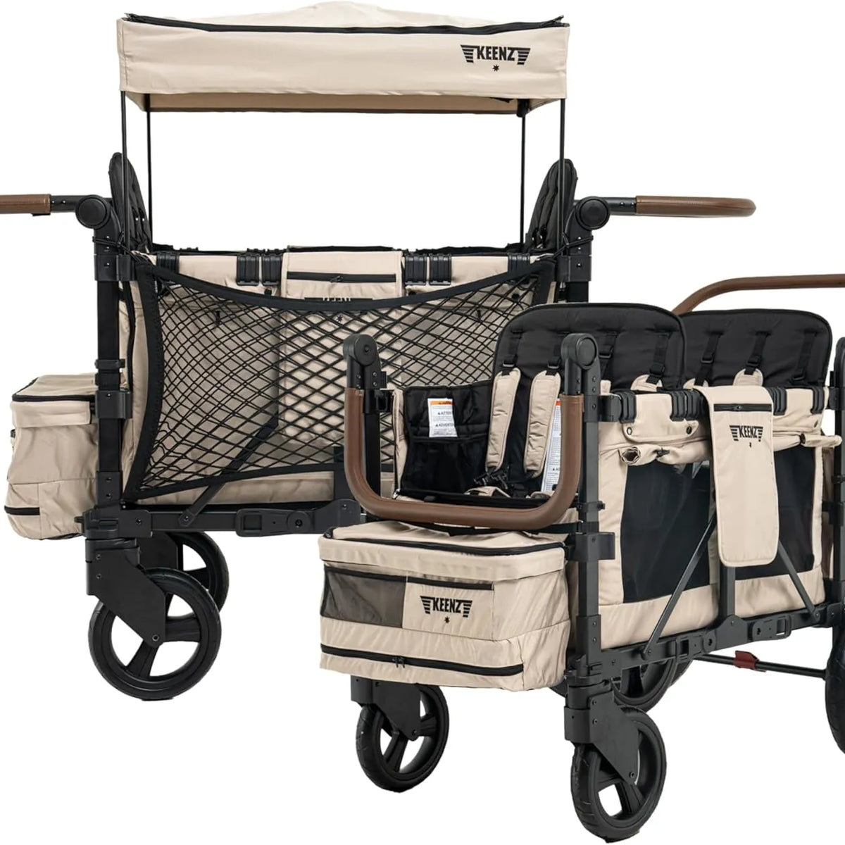 Keenz XC+Evo Luxury Comfort Stroller Wagon 4 Passenger - Mocha – REBEL