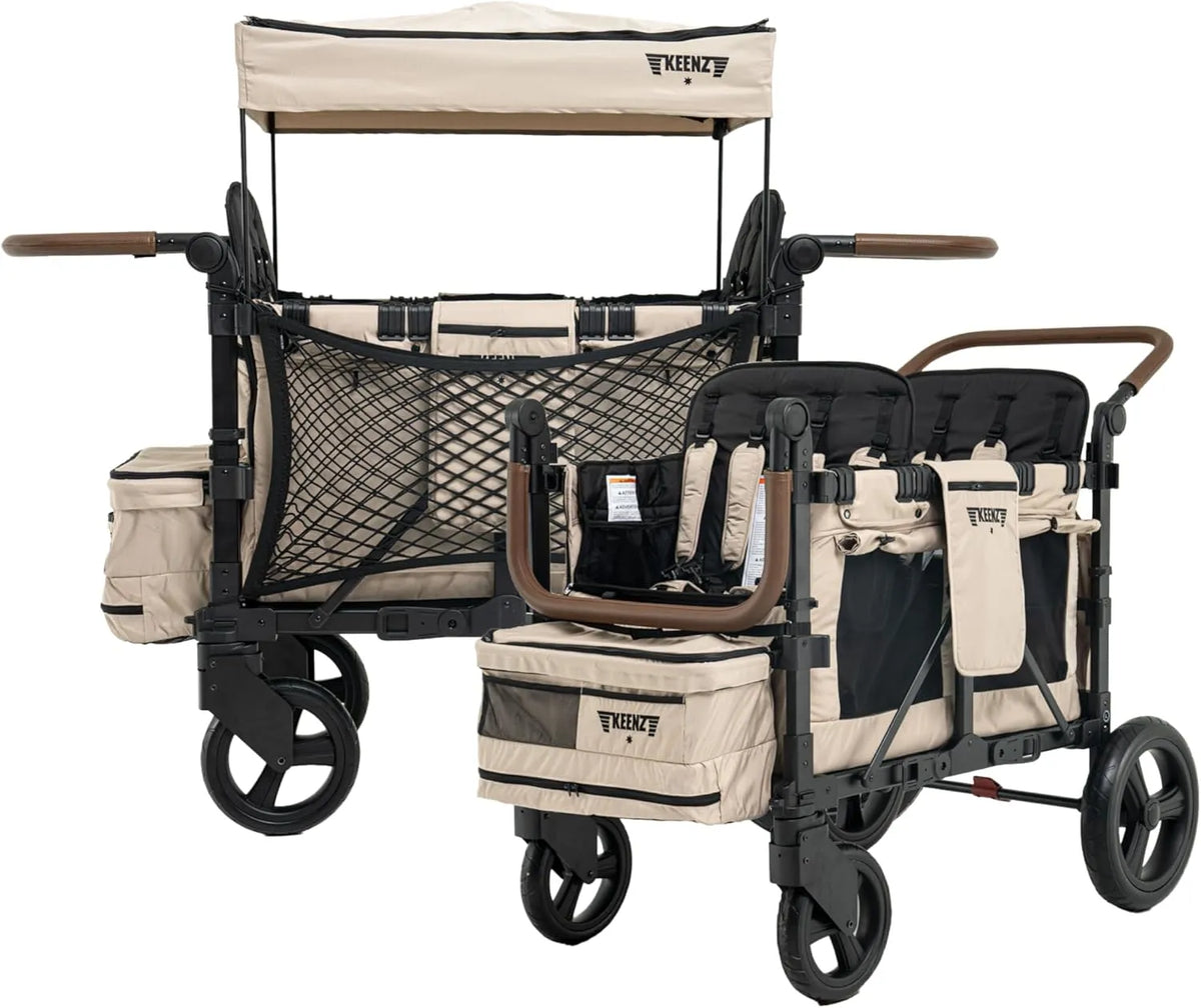 Keenz XC+Evo Luxury Comfort Stroller Wagon 4 Passenger - Mocha – REBEL