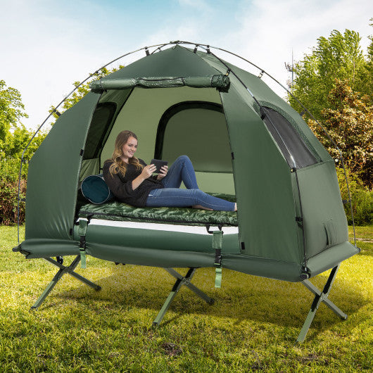 air up tent COSTWAY 1-Person Folding Camping With Sunshade and Mattress Titel:56 dirt bike RFR Gefederte Sattelstütze (60 The stove jack