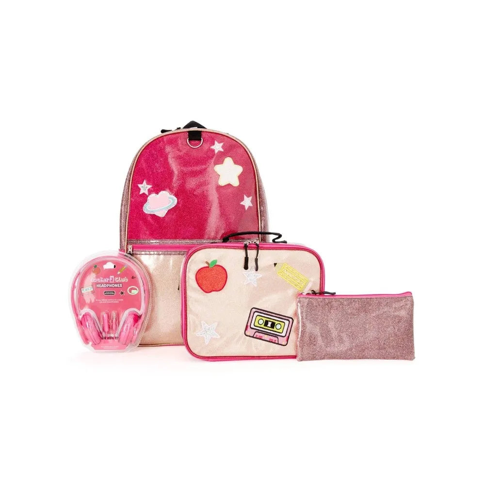 Locker Club Kids Backpack Set with Lunch Box and Headphones Locker Club Kids Backpack Set with Lunch Box and Headphones