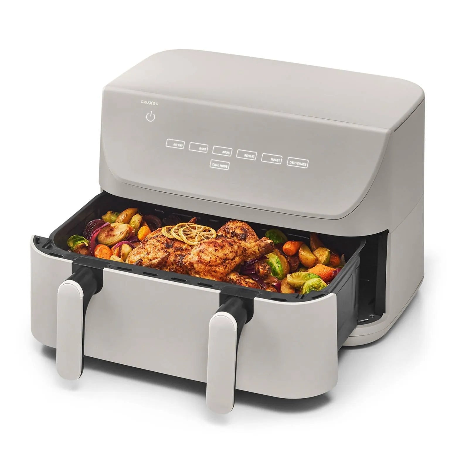 10qt Dual Basket Tri-Zone Air Fryer - Gray – REBEL