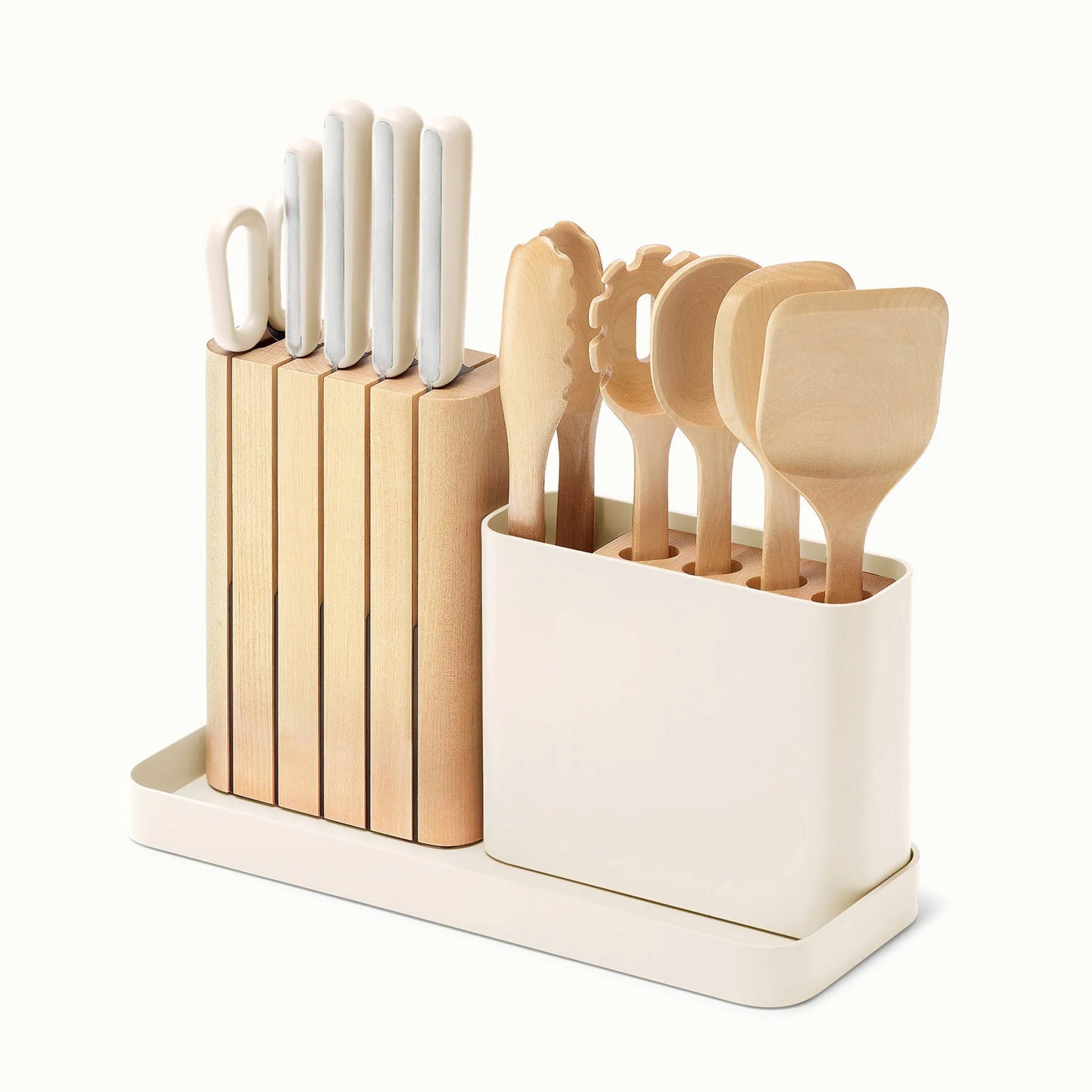Caraway Knife & Utensil Set - Cream