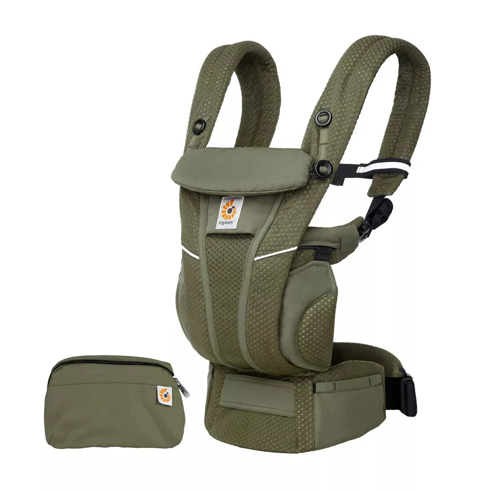 Ergobaby OMNI Breeze sage green 付属品完品 Ergobaby Omni Breeze All-Position Mesh Baby Carrier - Olive Green