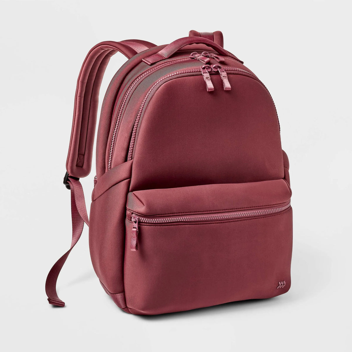 All In Motion Faux Neoprene Backpack 14L, Burgundy