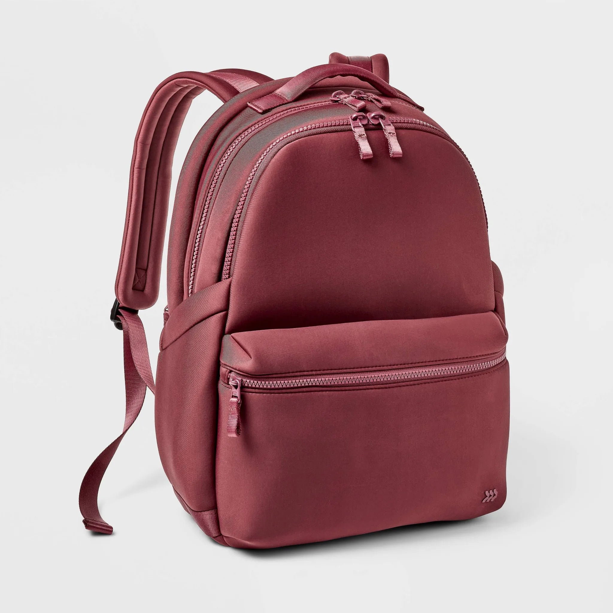 burgundy faux leather backpack All in motion 14L Faux Neoprene Backpack