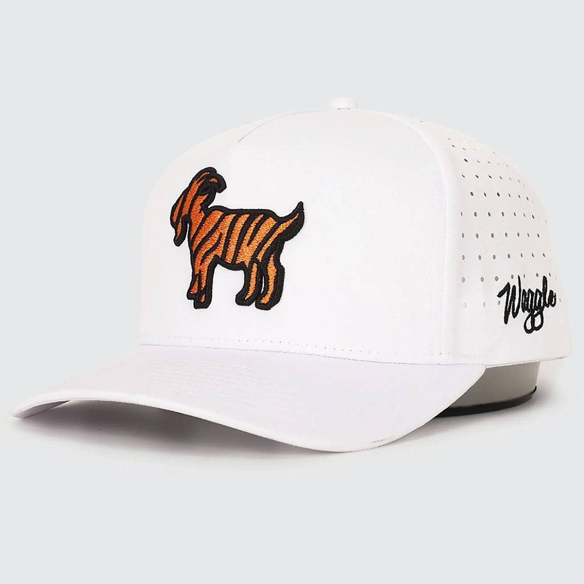 Waggle - Baseball Cap - Back Snap Adjustable - White - REBEL