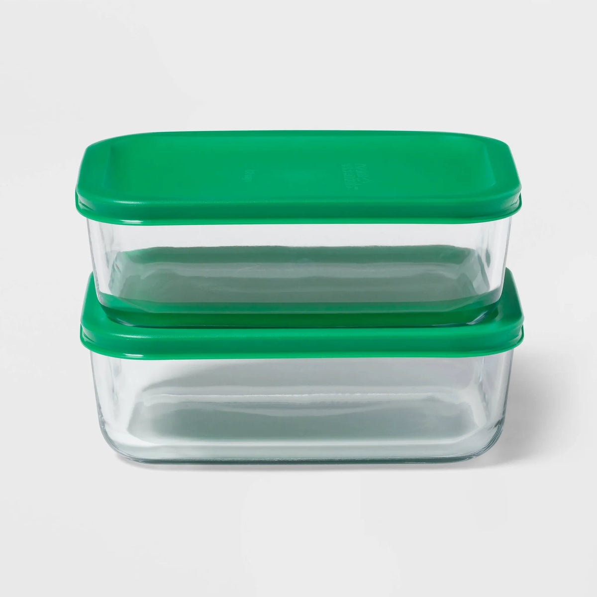 Room Essentials 4-Piece Rectangular Glass Food Storage Container Set ...