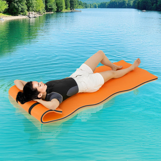 evenflo triple layer 3 COSTWAY 3-Layer Tear-Resistant Relaxing Foam Floating Pad-Orange – REBEL