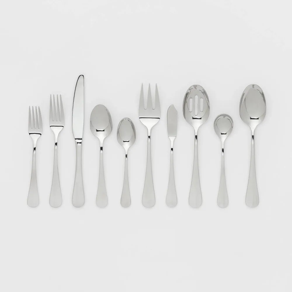 Threshold 45pc Sussex Flatware Set Silver - Threshold: Stainless Steel ...