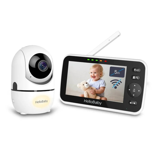 HelloBaby 720P HD Video Baby Monitor with Remote Pan-Tilt-Zoon