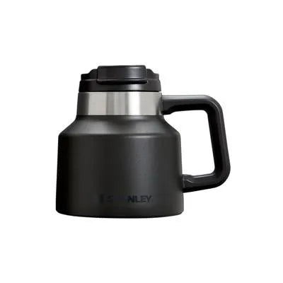 Stanley 20 Oz Tough-To-Tip Admiral's Mug - Black Stainless Steel Tumbler   REBEL