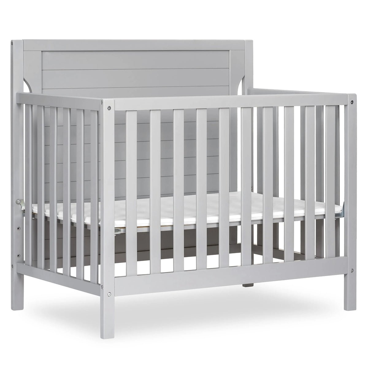 Dream On Me Bellport 4 in 1 Convertible Mini/Portable Crib - Pebble ...