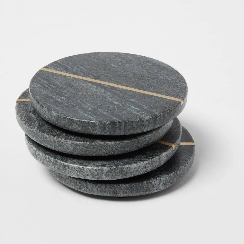 Threshold Marble Coasters - Gray – REBEL