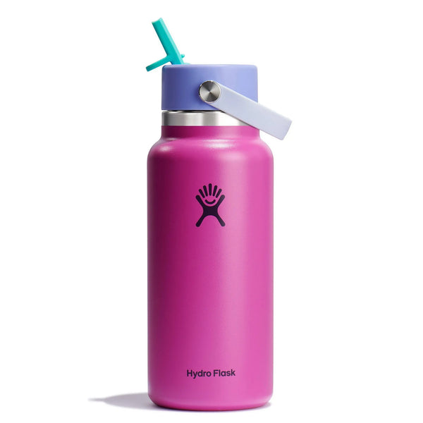 Hydro Flask 32oz Wide Mouth Flex Straw Water Bottle - Holiday