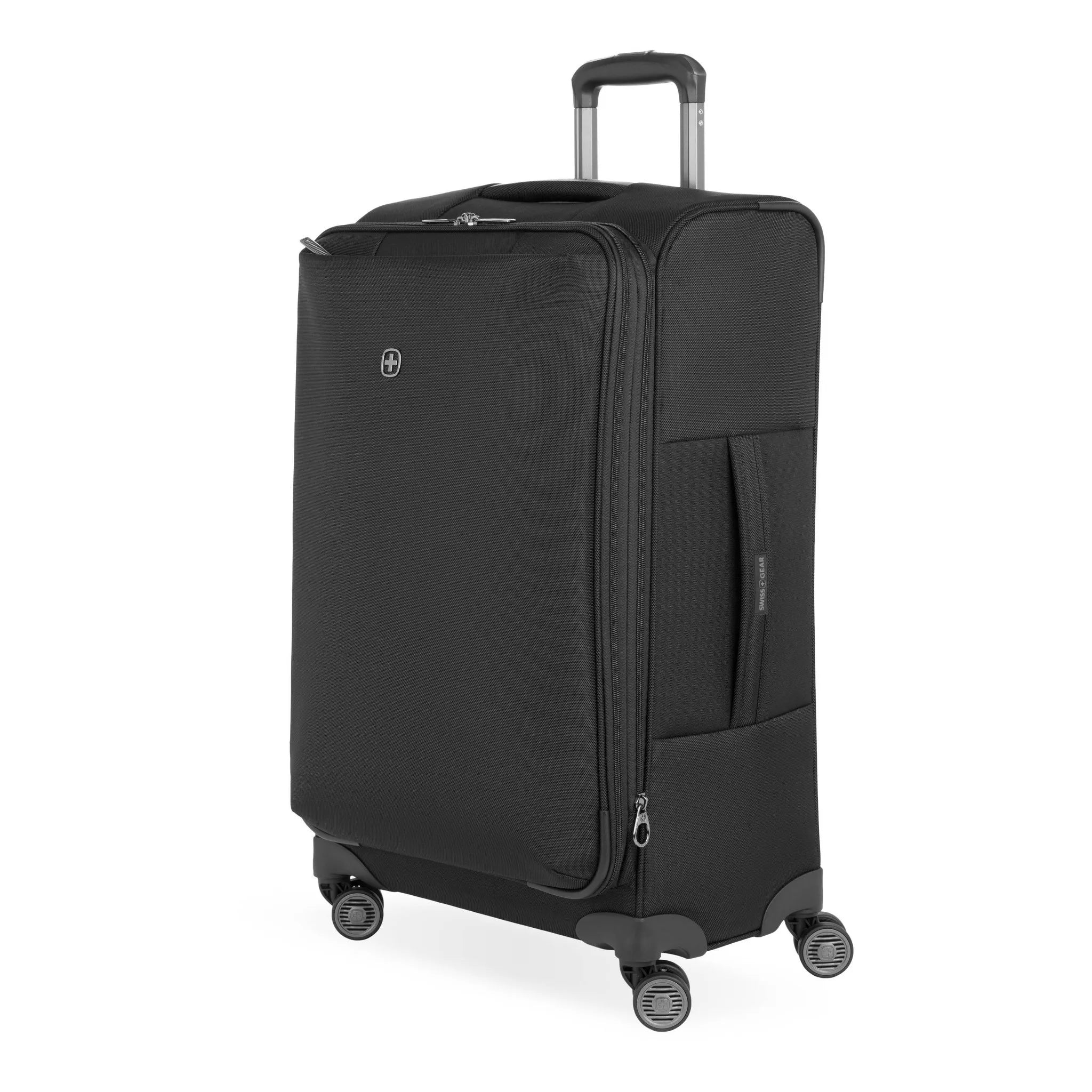 SWISSGEAR Checked Spinner Suitcase - Black – REBEL