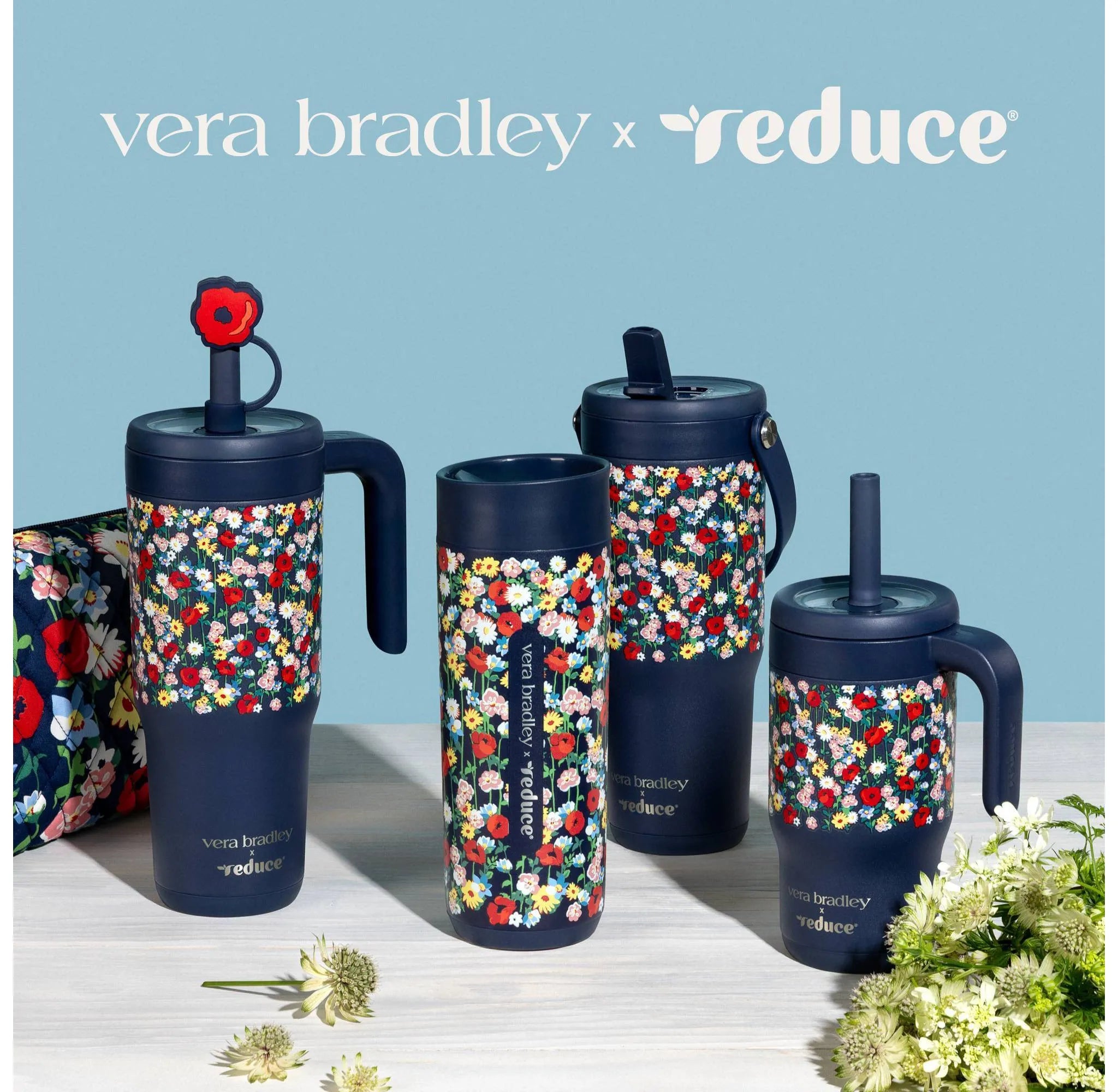 Vera Bradley Insulated Straw Tumbler - Poppy Meadow – REBEL