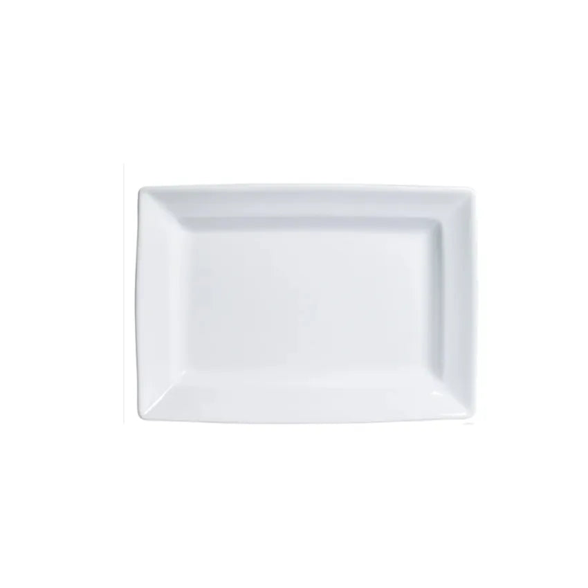 Rectangular White Plastic Plate – REBEL