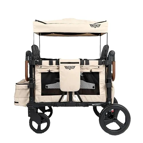 Vaqutauxヴァクモコセーラーポンチョ　ヴォヤージュミルク フワモコシリーズ Keenz VYOO Stroller Wagon 4 Seater - Mocha – REBEL