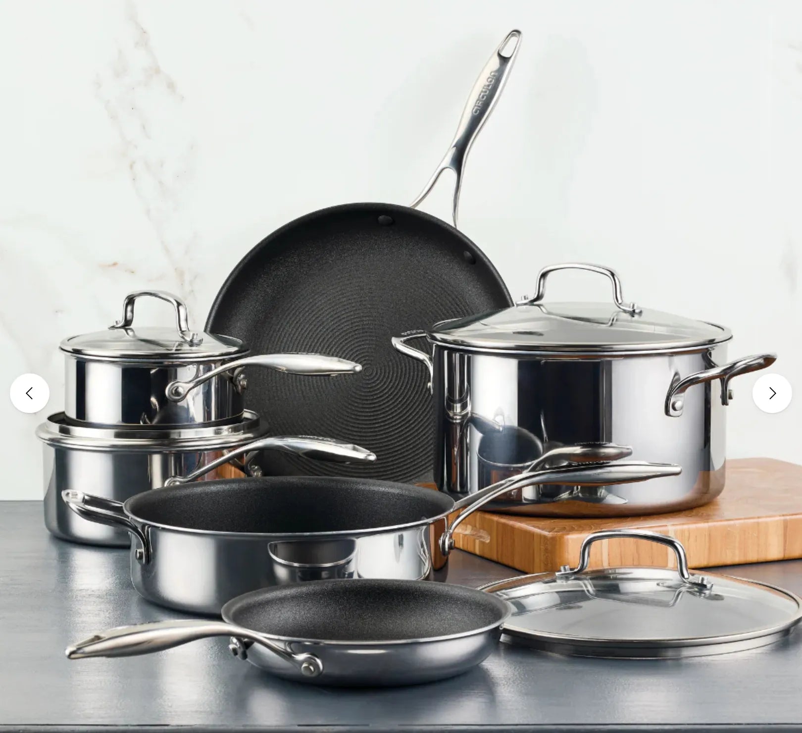 Circulon 10-Piece ScratchDefense™ Clad Nonstick Cookware Set – REBEL