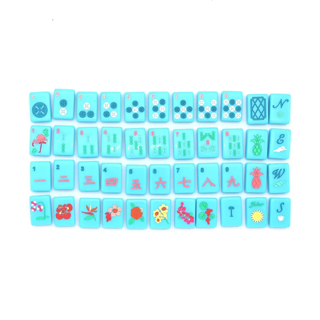 The Mahjong House - Mahjong Tiles - Blue - REBEL