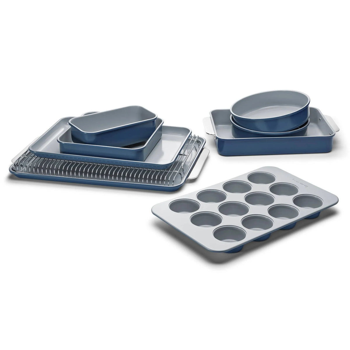 Non-Stick Ceramic Complete Bakeware Set - Navy – REBEL