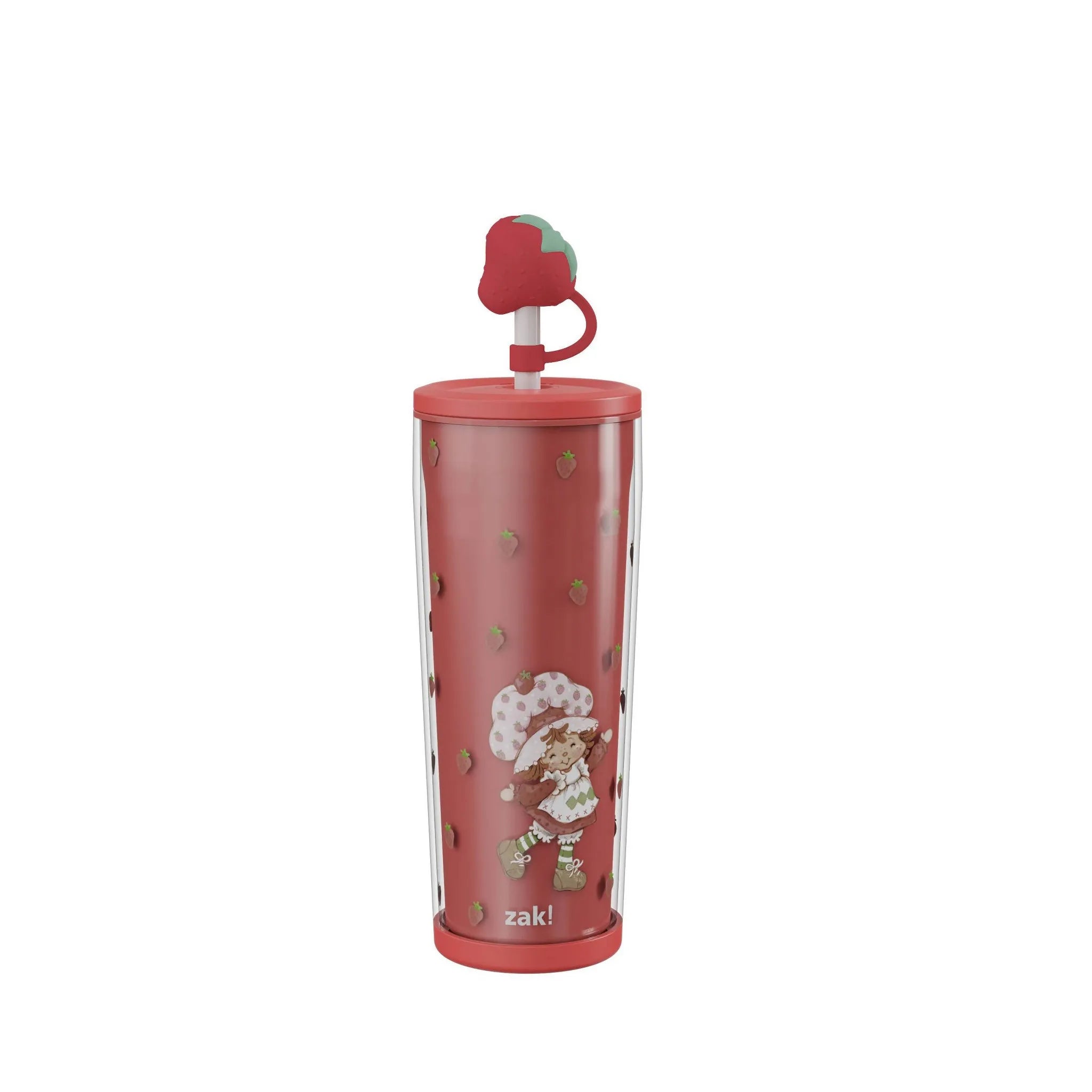 Zak Designs 25oz Strawberry Shortcake Double-Wall Plastic Straw