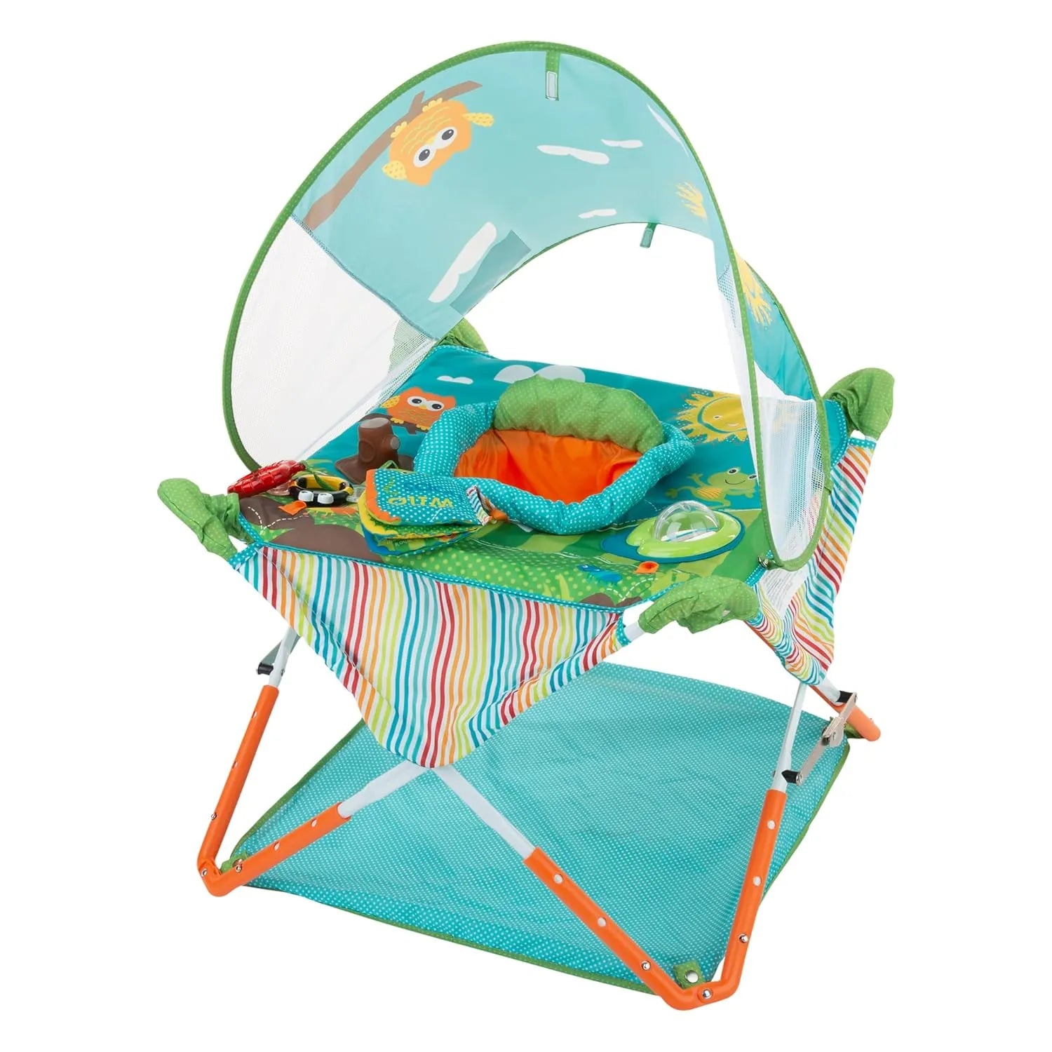 summer infant carry and cover Summer Infant Summer by Ingenuity, Pop 'N Jump Portable Baby Activity  Center, Indoor Outdoor Use, Lightweight, Carrying Bag, Canopy, 6-12 months
