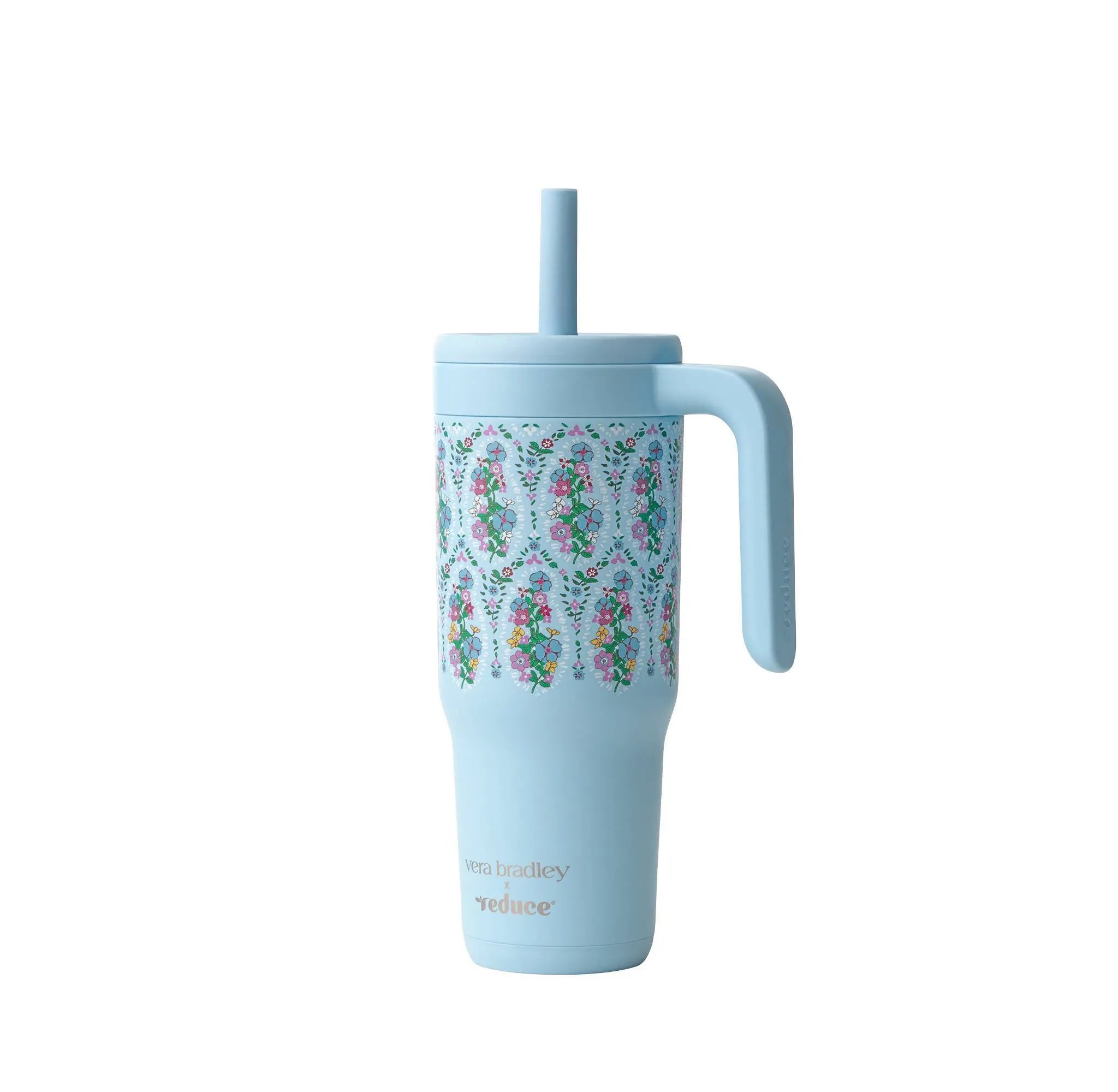 Vera Bradley Stainless Steel Insulated Tumbler with Straw - Garden
