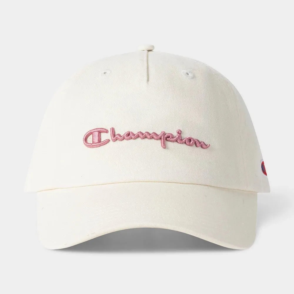 Champion Adult Script Twill Baseball Hat - Cream – REBEL
