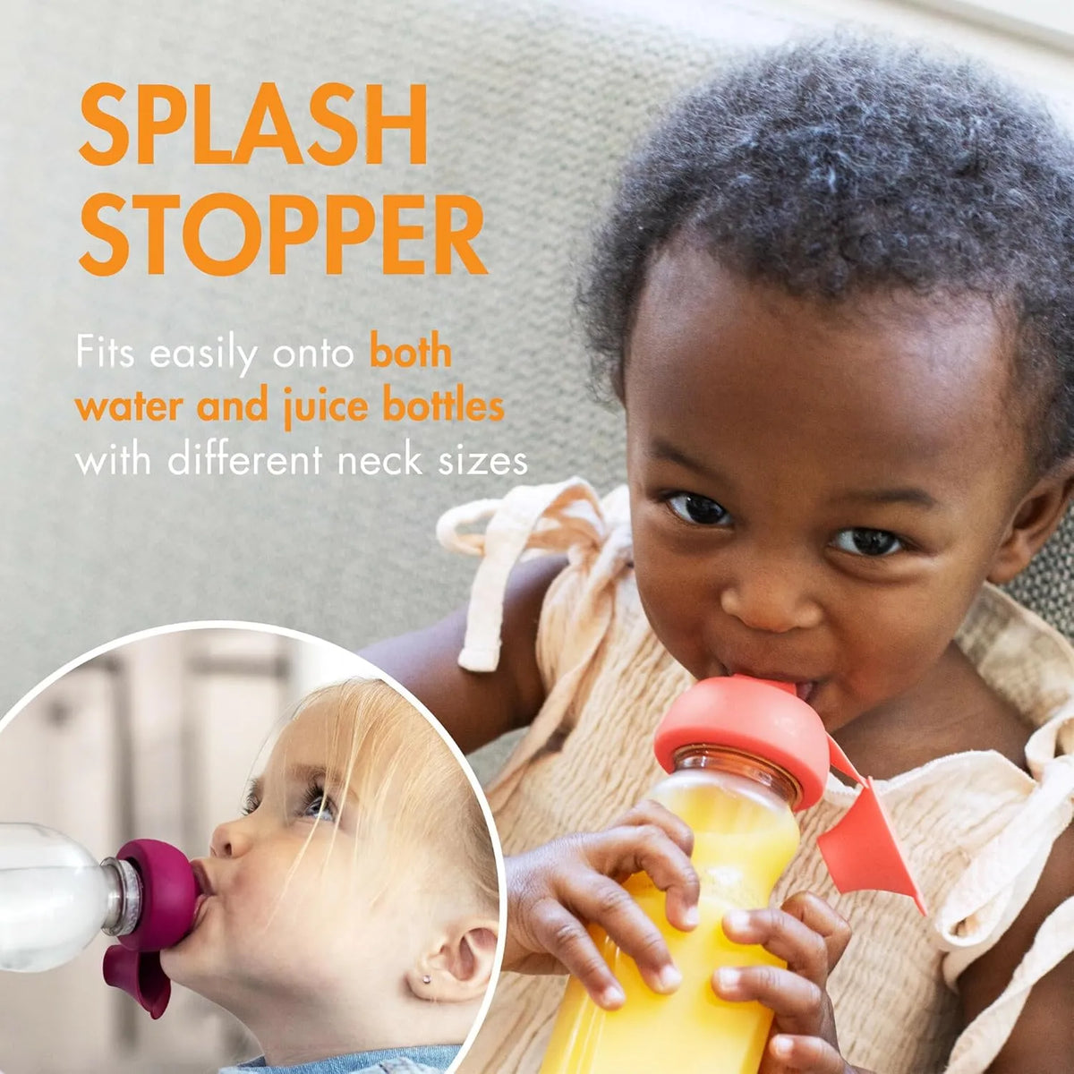 Boon Universal Silicone Water Bottle Toppers - Soft Spout Conversion ...