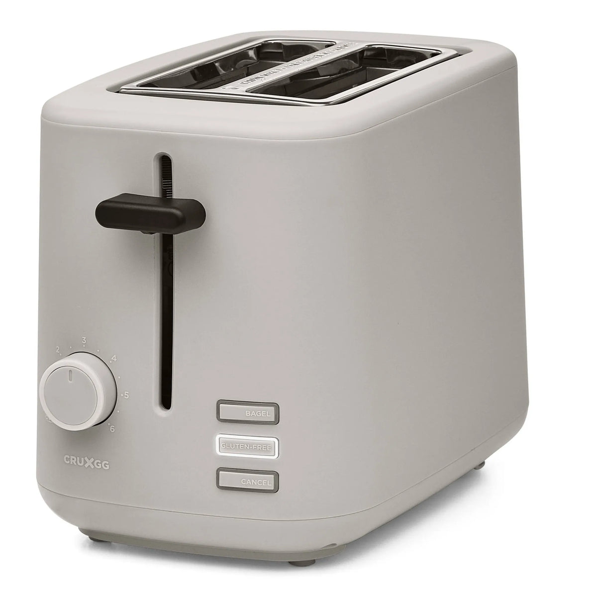 CRUXGG 2-Slice Stainless Steel Toaster with Multiple Browning Levels ...