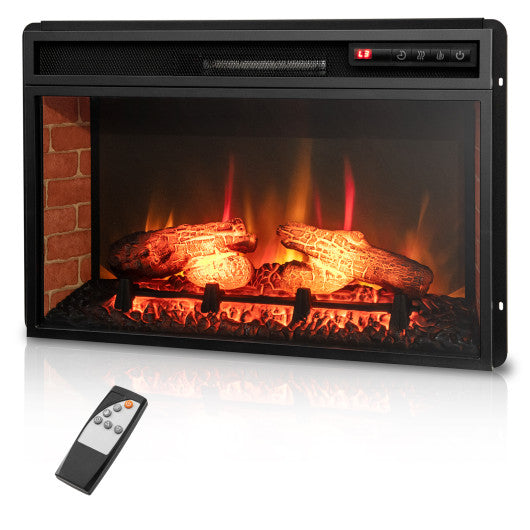 COSTWAY 26 Inch Infrared Electric Fireplace Insert With Remote Control ...