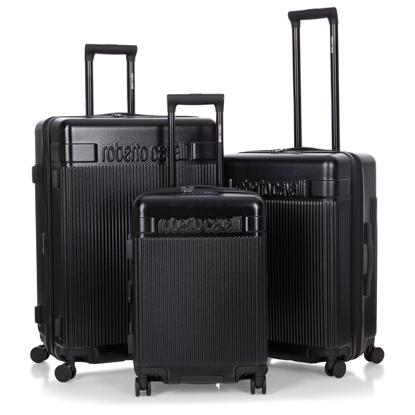 J&V Textiles ROBERTO CAVALLI 3 Piece Luggage Set With Expandable