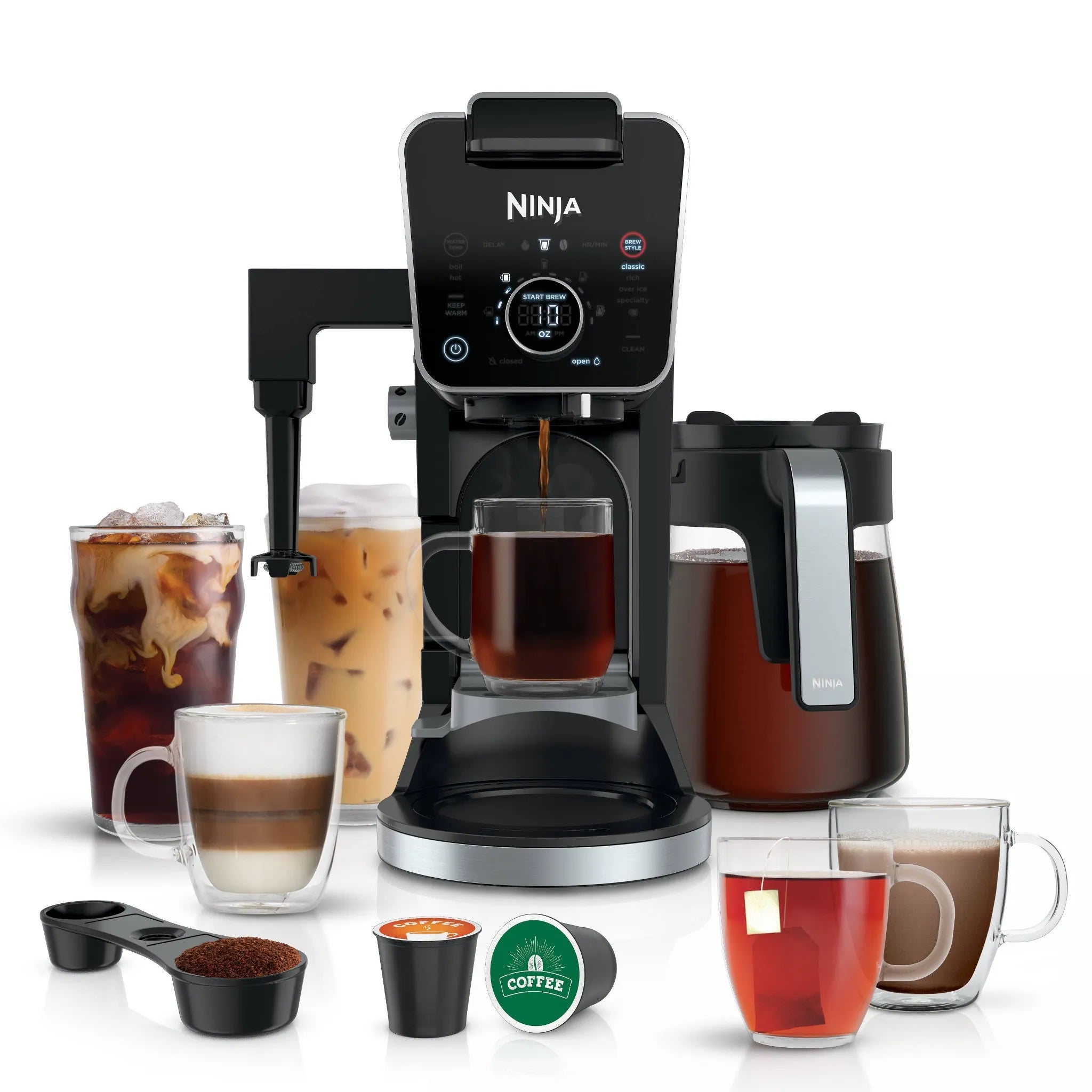 Ninja 60oz DualBrew Pro Specialty Coffee System 12-Cup Drip Coffee Maker –  REBEL