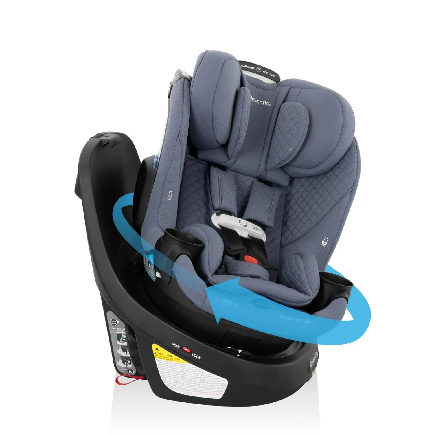 Evenflo Revolve360 Slim 2-in-1 Rotating Car Seat