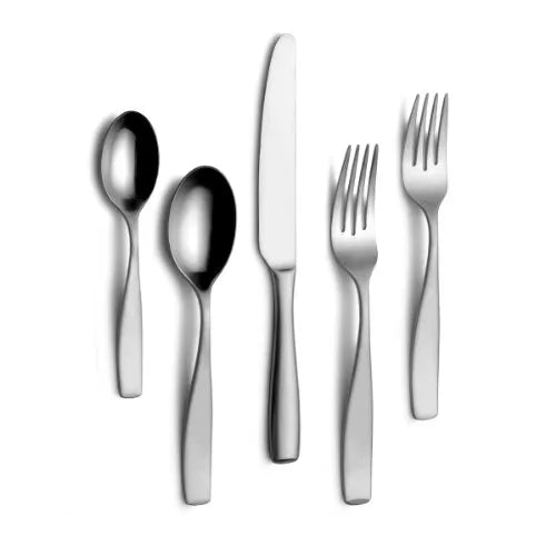 Ikasa Satin Loft 75-Piece Flatware Set, Service for 12