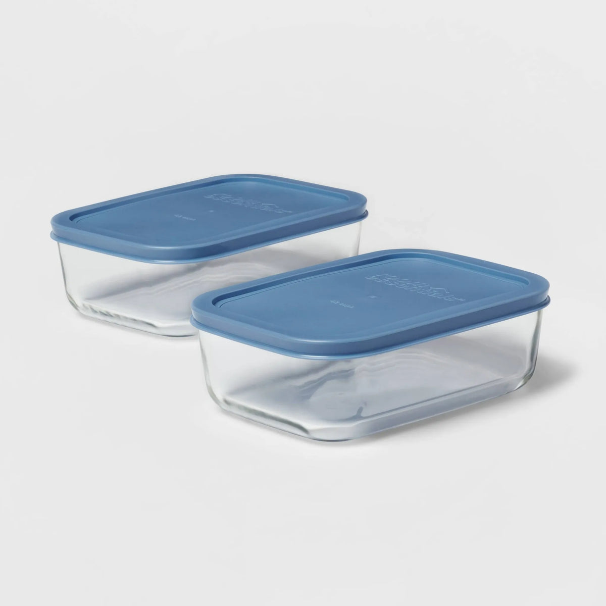 Room Essentials 4piece Rectangular Glass Food Storage Container Set ...