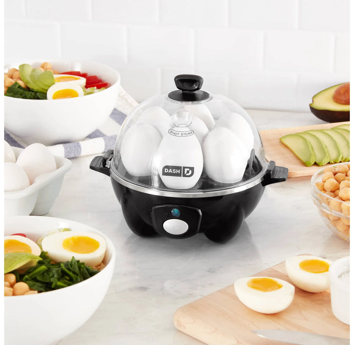 Dash 3-in-1 Everyday 7-Egg Cooker with Omelet Maker and Poaching ...
