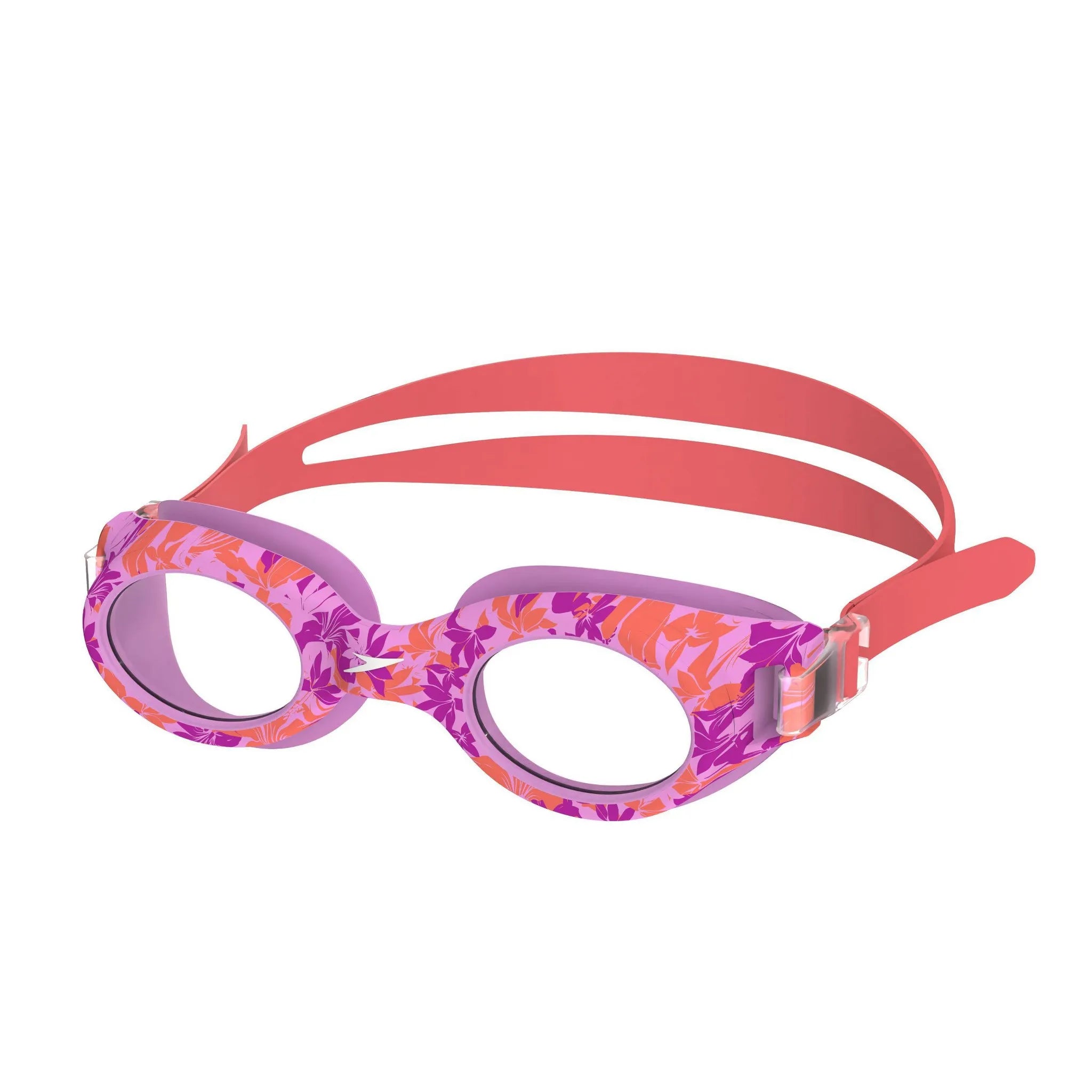 junior goggles Speedo Junior Glide Print Swim Goggles, Purple/Coral