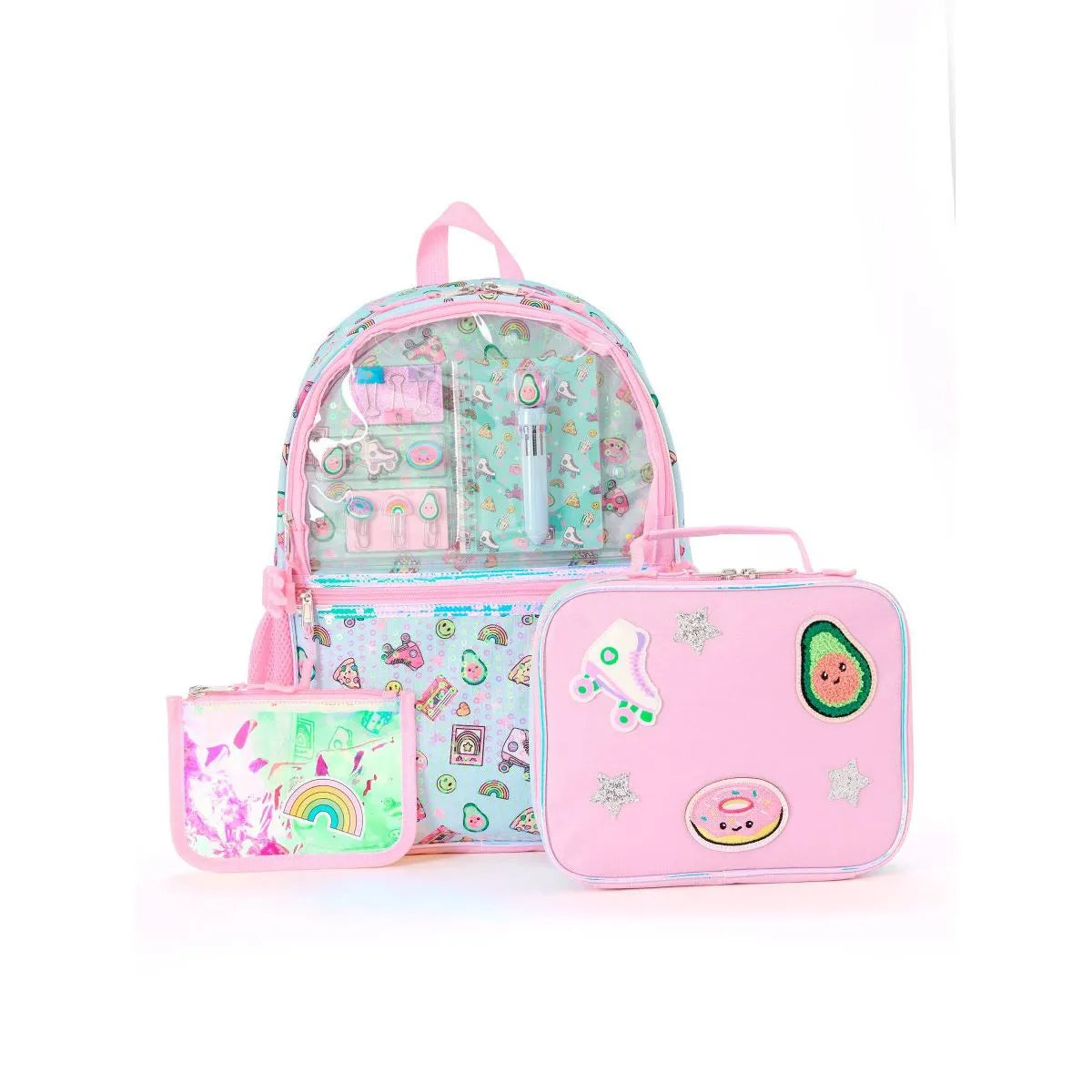 Locker Club Kids' 16L Backpack with Clear Lunch Stationery – REBEL