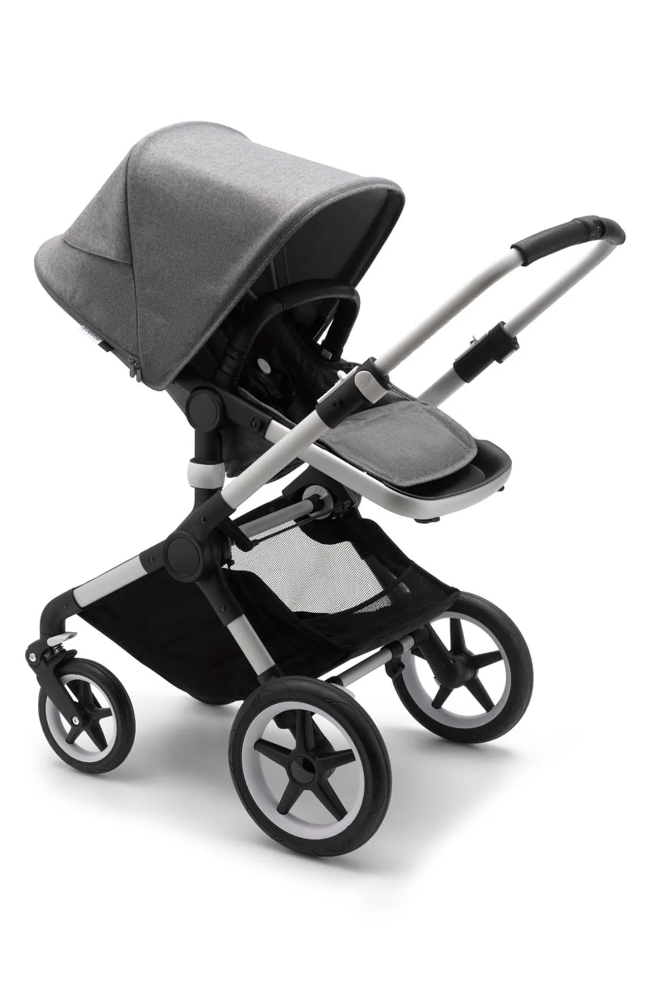bugaboo fox stroller Bugaboo Fox2 Complete Stroller · Aluminum/Grey Melange