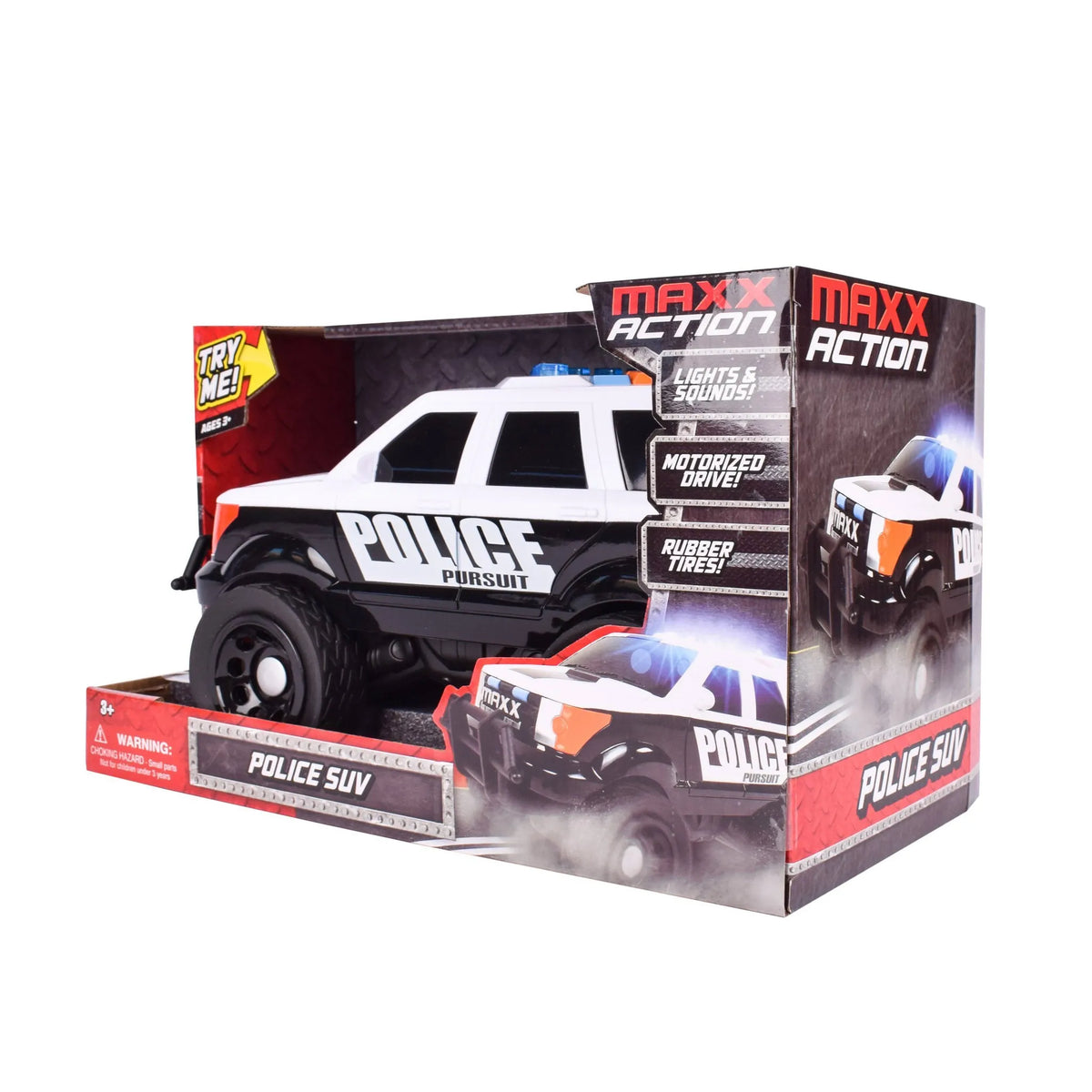 Maxx Action Motorized Police SUV Rescue Toy Vehicle – REBEL