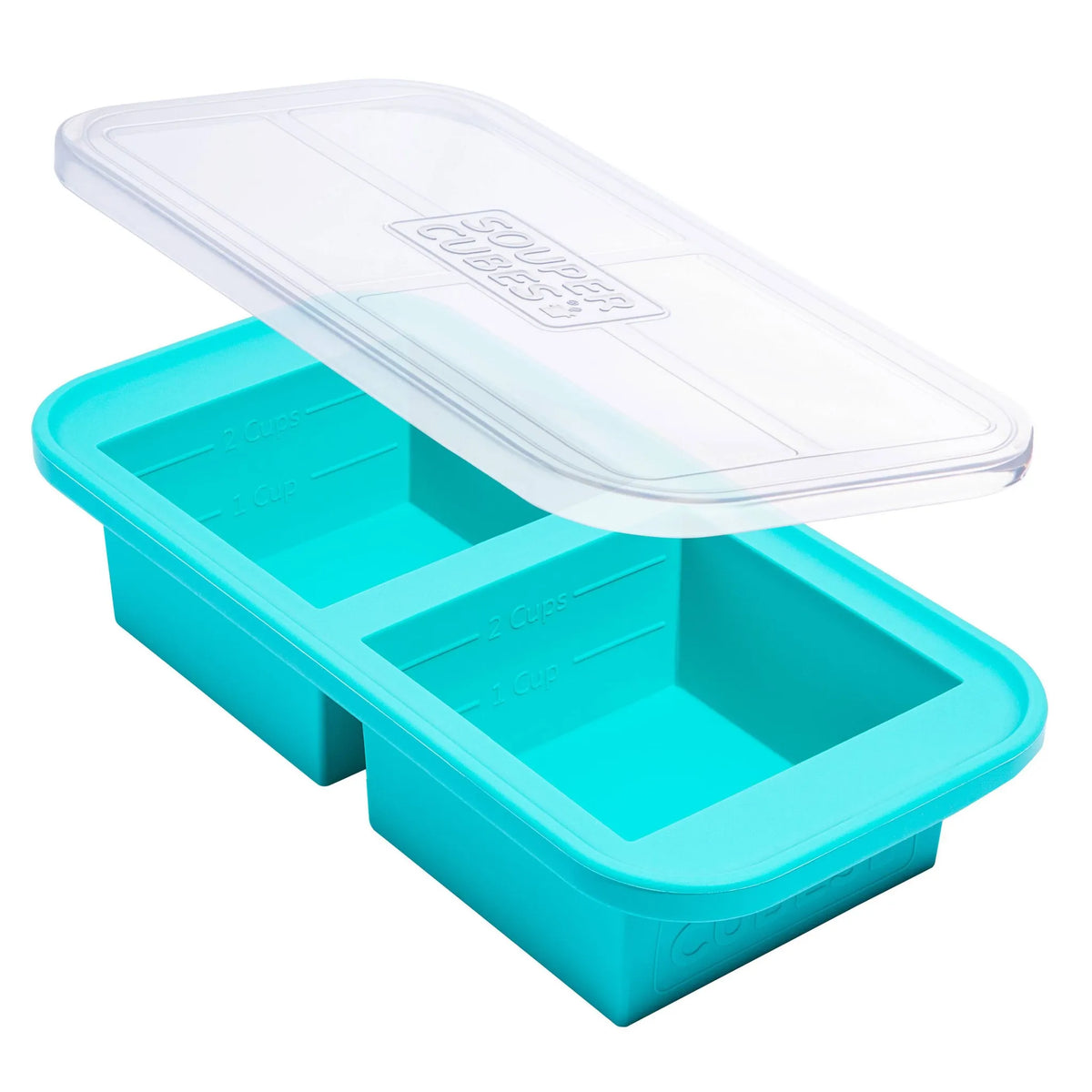 2c Food Freezing Tray with Lid Aqua Blue: Silicone Freezer Tray – REBEL
