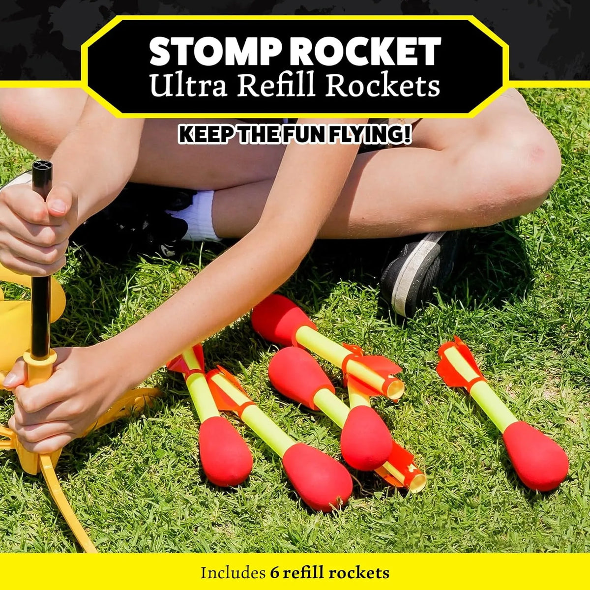 Stomp Rocket Ultra Stomp Rocket Refill Pack - Red – REBEL