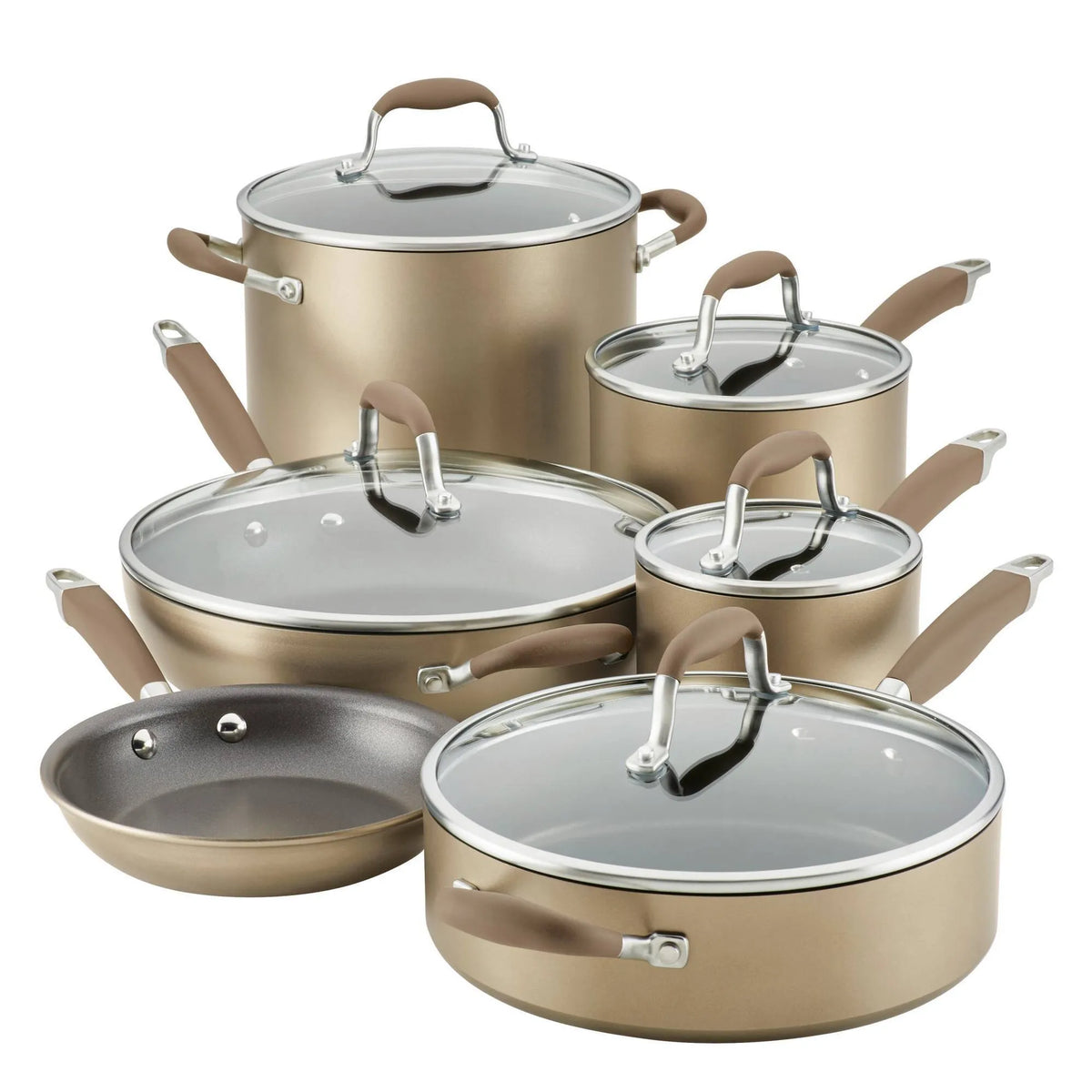 Anolon 11pc Hard Anodized Nonstick Cookware Set – REBEL