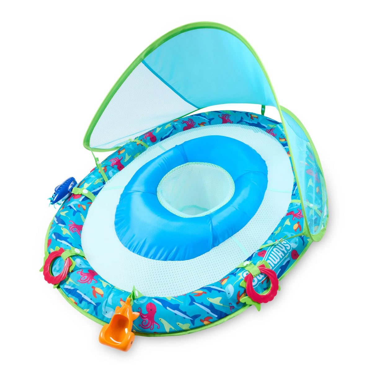 Swim Ways Sun Canopy Spring Float with Hyper-Flate Valve - Infant Pool ...