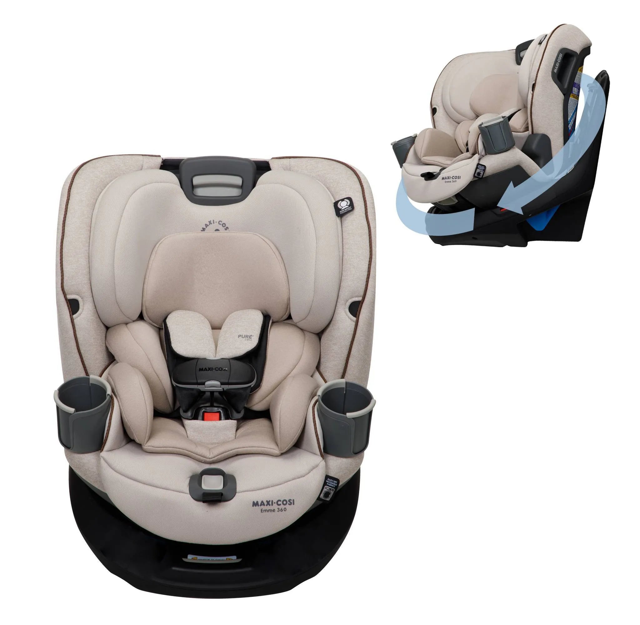maxi cosi car seat tan Maxi-Cosi Emme 360 Rotating All-in-One Convertible Car Seat