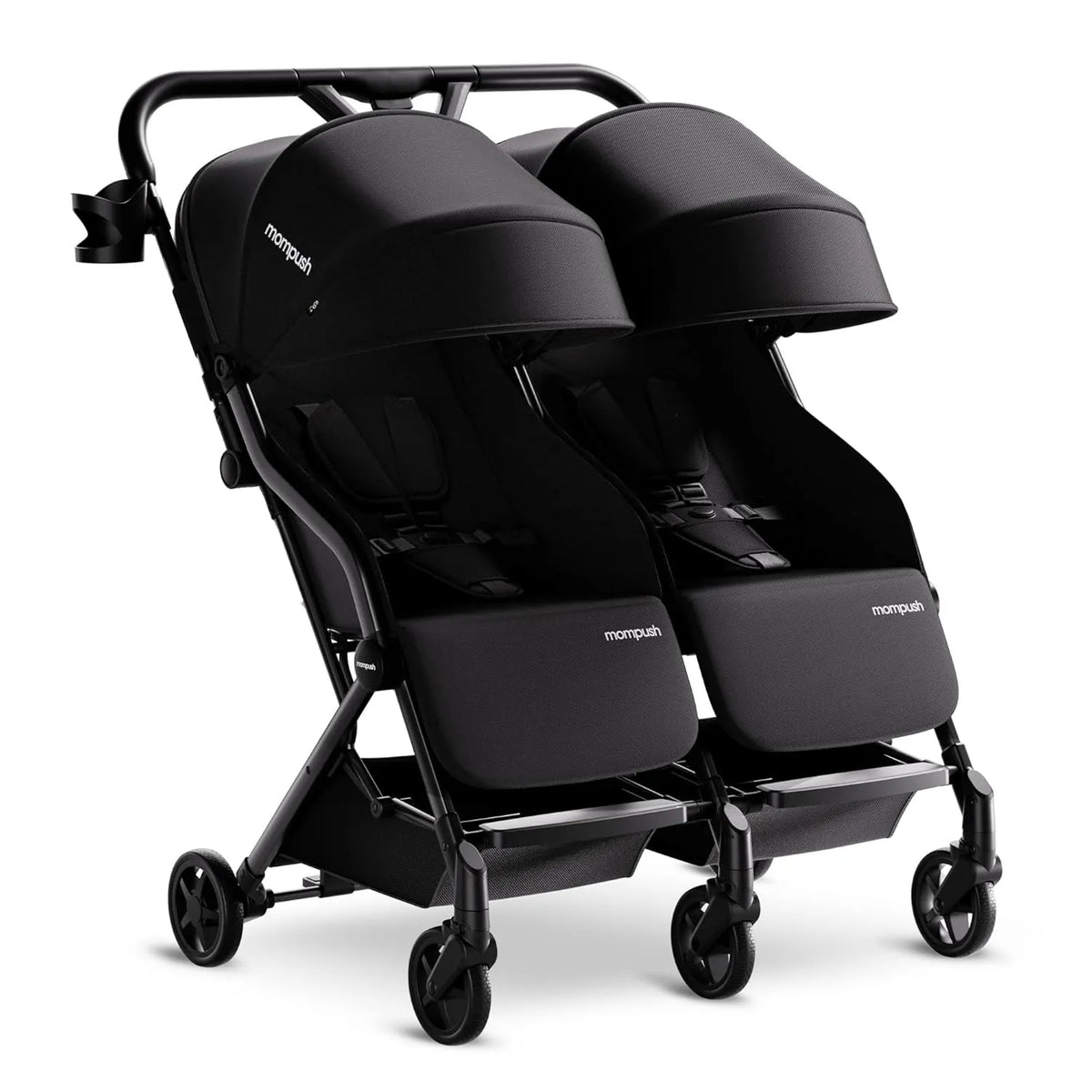 Mompush - Double Stroller - Lithe X2 - Black - REBEL