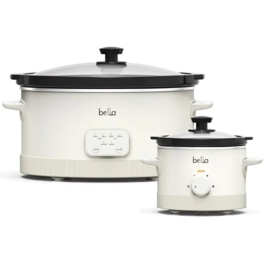 Belle 6.0 QT Programmable And 2.0 QT Slow Cooker, Oatmilk – REBEL