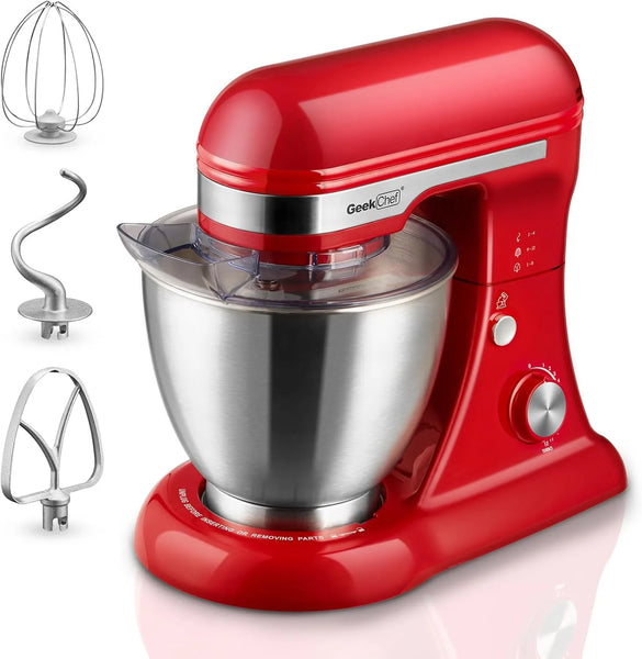Geek Chef 4.8QT Stand Mixer - Red – REBEL